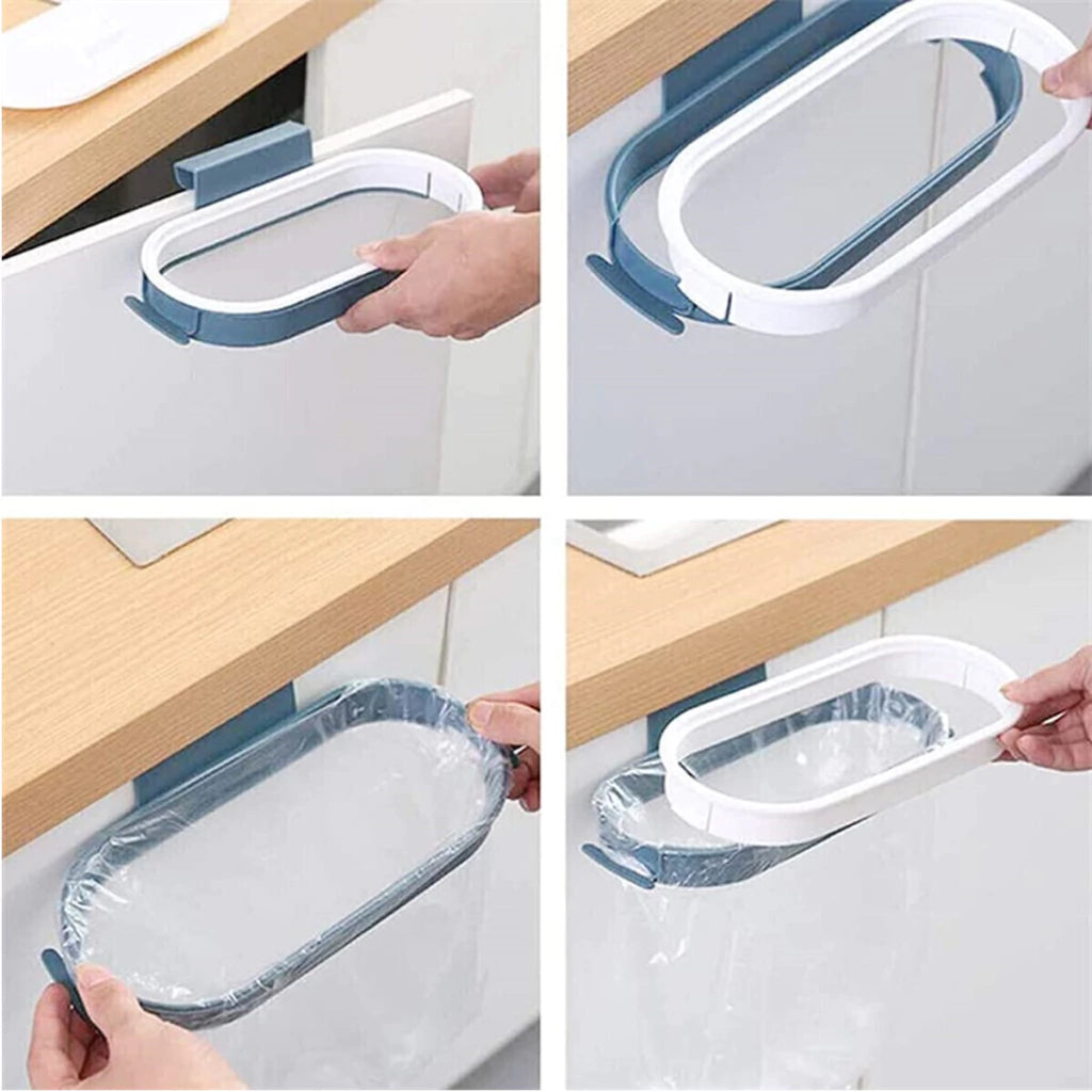 Tacho Basura Cesto Porta Bolsa De Residuos Tapa Bajo Mesada
