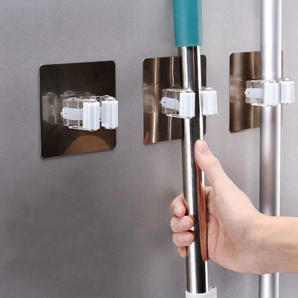 Soporte para Escoba Autoadhesivo