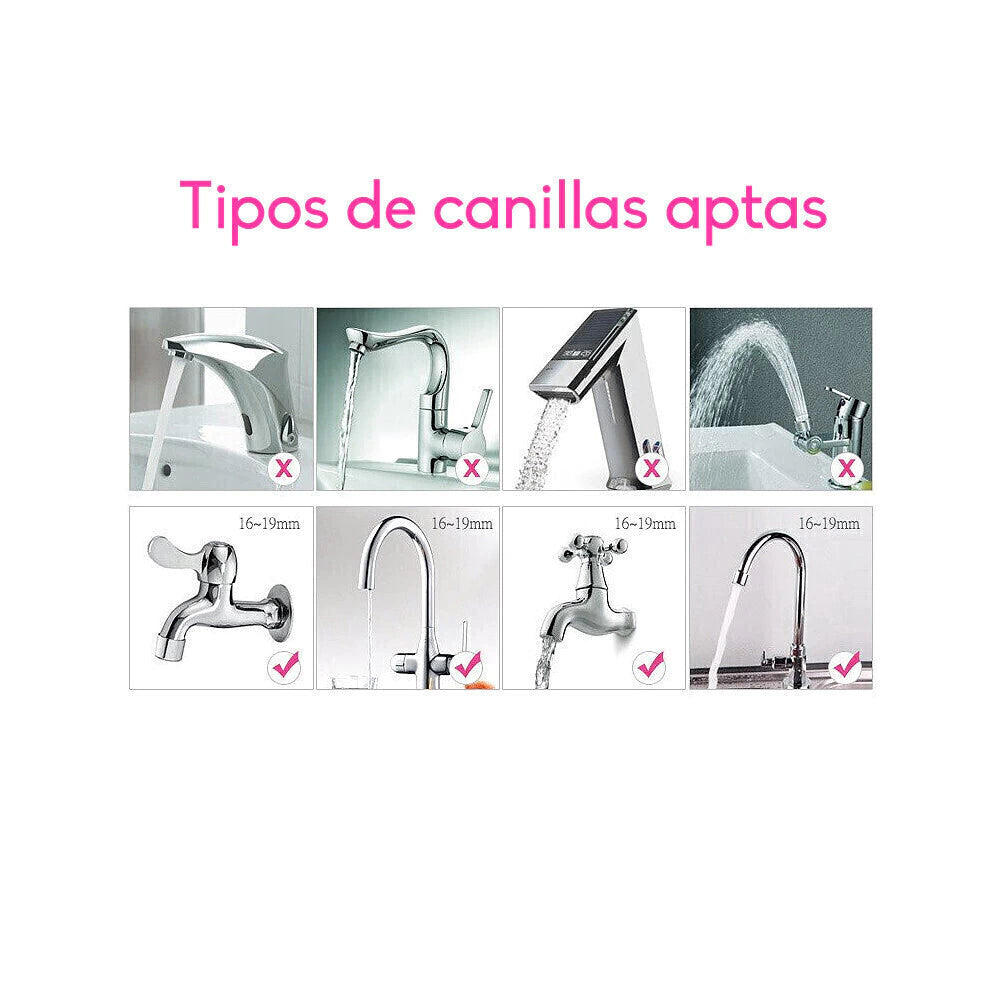 Adaptador Pico Canilla Anti Salpicaduras