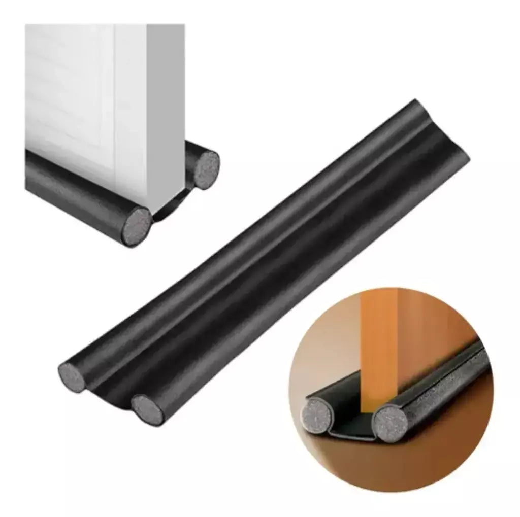 Burlete Doble Para Puerta Impermeable Aislante Insectos/Viento/Lluvia 93 cm