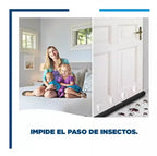 Burlete Doble Para Puerta Impermeable Aislante Insectos/Viento/Lluvia 93 cm